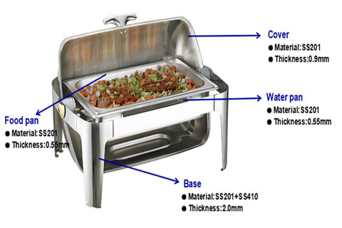 roll top chafing dish