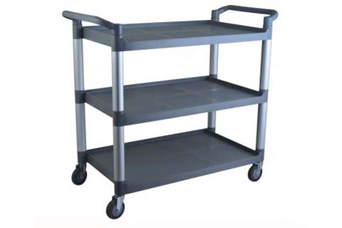 3 tier plastic trolley