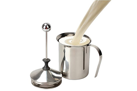 Stainless Steel Milk Bubbler ,Coffee Pot Pump,Milk Frother Creamer