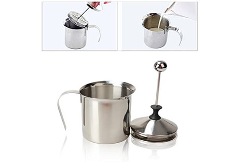 Stainless Steel Milk Bubbler ,Coffee Pot Pump,Milk Frother Creamer