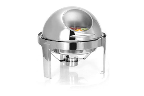 stainless steel round roll top chafing dish