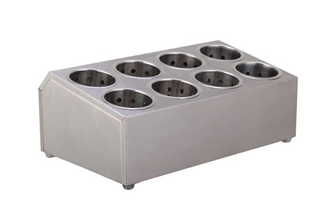 8 hole stainless steel cylinder flatware holder FCH-8 Flatware 8 Hole Cylinder Holder