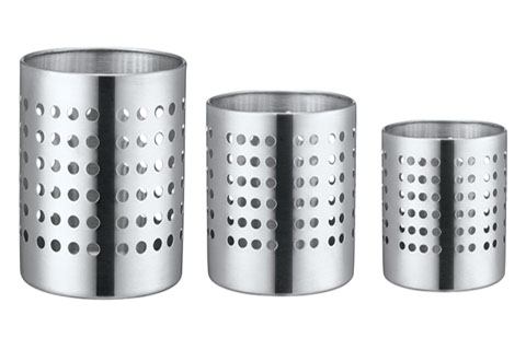 Stainless Steel Flatware Cylinder Holder