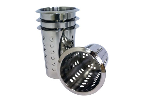 stainless steel flatware caddy
