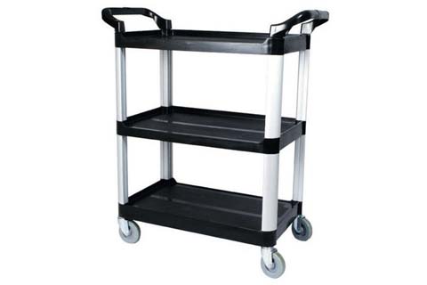 3 tier plastic trolley