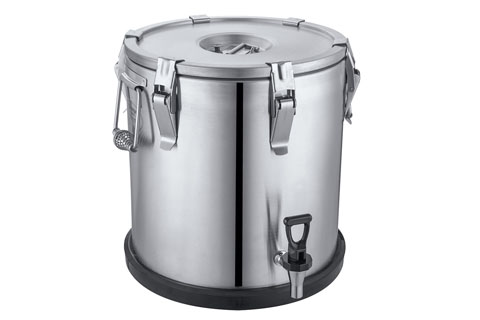 stainless steel insulated food container with faucet