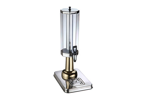 octagonal-style Juice Dispenser, Made of Stainless Steel and Polycarbonate