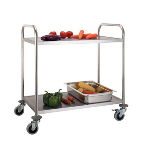 Round Tube Serving Trolley 2 tier