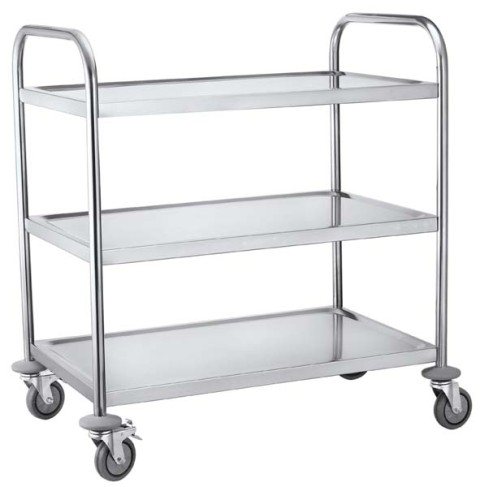 3 Tier Round Tube Serving Trolley