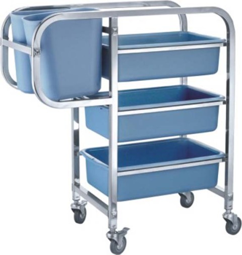 Square Tube Collection Trolley