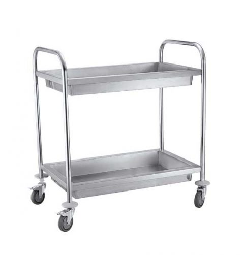 2 Tier round tube clearing trolley