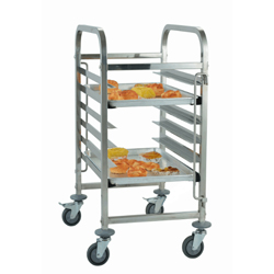 Stainless steel bakery tray trolley