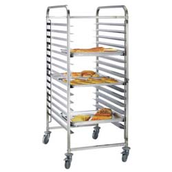 Stainless steel trolley 15x2